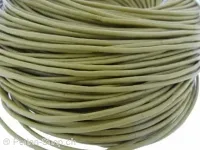 Leather Cord from coil, Color: green, Size: 2mm, Qty: 1 meter
