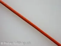 Lederband, orange, 2mm, 1 pc. (meter)