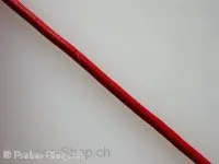 Lederband, rot, 2mm, 1 Stk. (meter)