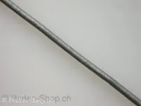 Lederband, silver, 2mm, 1 pc. (meter)