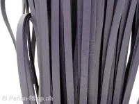 Leather Cord from coil, Color: purple, Size: ±5x2mm, Qty: 10cm
