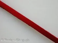 Lederband ab Spule, rot, ±5x2mm, 10cm