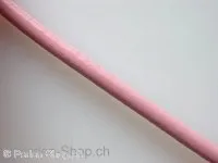 Lederband ab Spule, rosa, ±4mm, 10cm