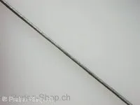 Lederband sliber, 1mm, 1 Stk. (meter)