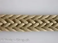 Wachs-Cord, beige, ±16mm, 10 cm