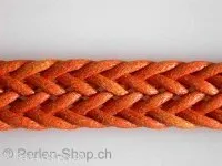 Wachs-Cord, orange, ±16mm, 10 cm