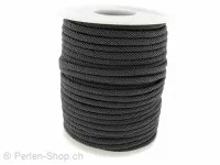 Cotton Cord, Color: grey, Size: ±3mm, Qty: 1 Meter