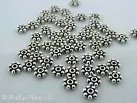 Heishi Silver spacer, Color: SILVER 925, Size: ±5x2mm, Qty: 1 pc.
