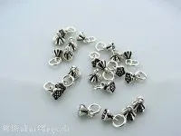 Silver Pendant bell, Color: SILVER 925, Size: ±8x4mm, Qty: 1 pc.