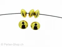 Silver Bead, Color: SILVER 925 gold plated, Size: ±7x4mm, Qty: 2 pc.