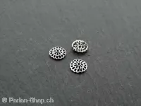 Silver Bead Cap, Color: SILVER 925, Size: ±7x2mm, Qty: 1 pc.
