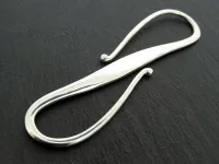 S-Hook Silver 925, Color: Silver, Size: ±103x25x3mm, Qty: 1 pc.
