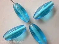 Oval, blue, 22mm, 10 pc.