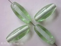 Oval, green, ±19mm, 10 pc.