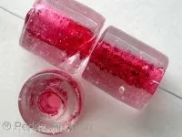 Tube Bubbles, red, ±15mm, 5 pc.