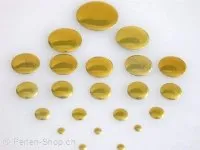 Hotfix Metall-Bügel-Nieten, rund, gold, ±4mm, 100 Stk.