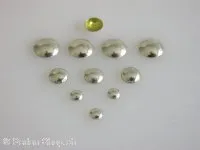 TOP Quality, Hotfix nailheads round, silver, ±4mm, 50 pc.