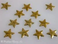 Hotfix nailheads star, gold, ±9mm, 50 pc.