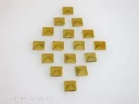 Crazy Deal Hotfix nailheads square, gold, ±5x5mm, 80 pc.