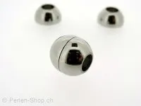 Stainless Steel Magnetic Clasps, Color: platinum color, Size: ±14x14mm, Qty: 1 pc.