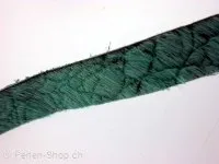 Lederband, türkis mit reptile muster, ±10x2mm, ±125cm