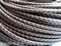 Leather Cord from coil, Color: brown, Size: ±3mm, Qty: 10cm