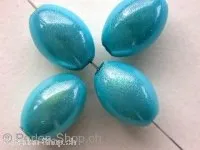Miracle-Beads, 14x10mm, turquoise, 7 pc.