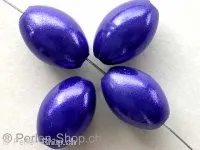 Miracle-Beads, 14x10mm, dark blue, 7 pc.