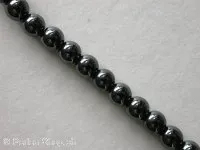 Magnetic beads round, hematite, 4mm, 30 pc.