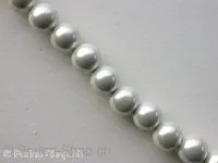 Magnetic beads round, 8mm, weiss, 5 pc.