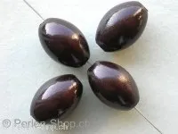 Miracle-Beads, 14x10mm, brown, 7 pc.