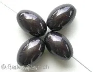 Miracle-Beads, 14x10mm, black, 7 pc.