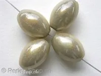 Miracle-Beads, 14x10mm, beige, 7 pc.