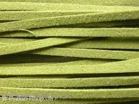 Imitation Wildlederband, grün, 3mm, ±1 m