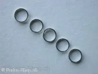 Split ring, 8mm, platinum color, 30 pc.