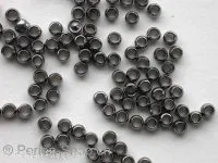Crimp Beads, 2.5mm, black color, ±100 pc.