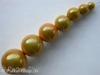Miracle-Beads, 8mm, yellow, 15 pc.
