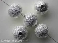 Metalbeads round, 12mm, silver color, 4 pc.