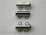 Magnetic Clasp, 2 rows of 2 eyes, ±17x11mm, 1 pc.