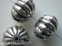 Plasticbeads spacer, 17x22mm, antique silver color, 2 pc.