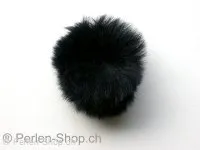 Velvet ball, ±40mm, black, 1 Stk.