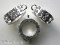 Strass Ring, kristall, 17mm, 1 Stk.