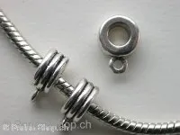 Metalbeads space with eye, ±9x5mm, 1 pc.