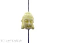 Buddha Coral, Color: white, Size: ±16x12x12mm, Qty: 1 pc.