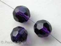 Facet beads, 12mm, purple, 10 pc.