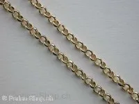 Chain, 3mm, gold color, 1 Meter