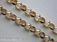 Chain, 7mm, gold color, 1 Meter