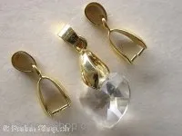 Bails for pendants, gold colored, 1 pc.