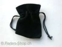 Gift bag (Organza), samt, black, 5x7cm, 1 pc.