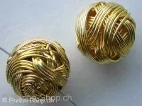 Metalbeads Ball gold, ±15mm, 1 pc.
